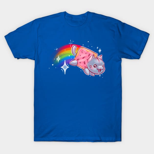 Nyah Cat Kawaii T-Shirt by InkyMcStapleface